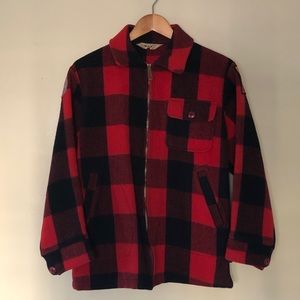 Auth Vintage Woolrich Buffalo Check Camp Jacket 38
